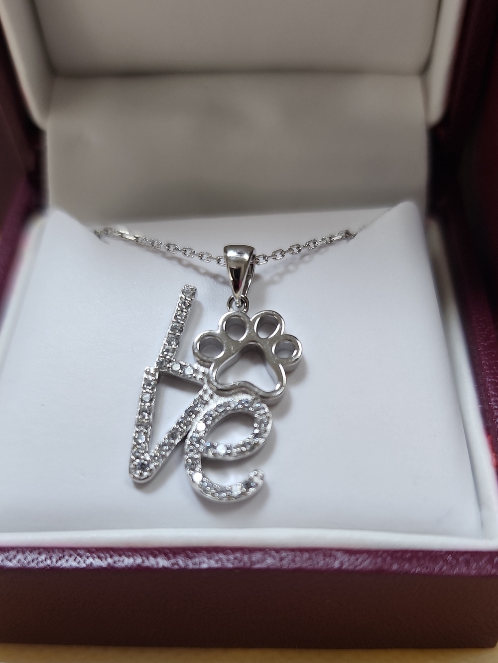 BELLA LUCE (R) .50CTW RHODIUM OVER STERLING SILVER PENDANT‎ WITH CHAIN